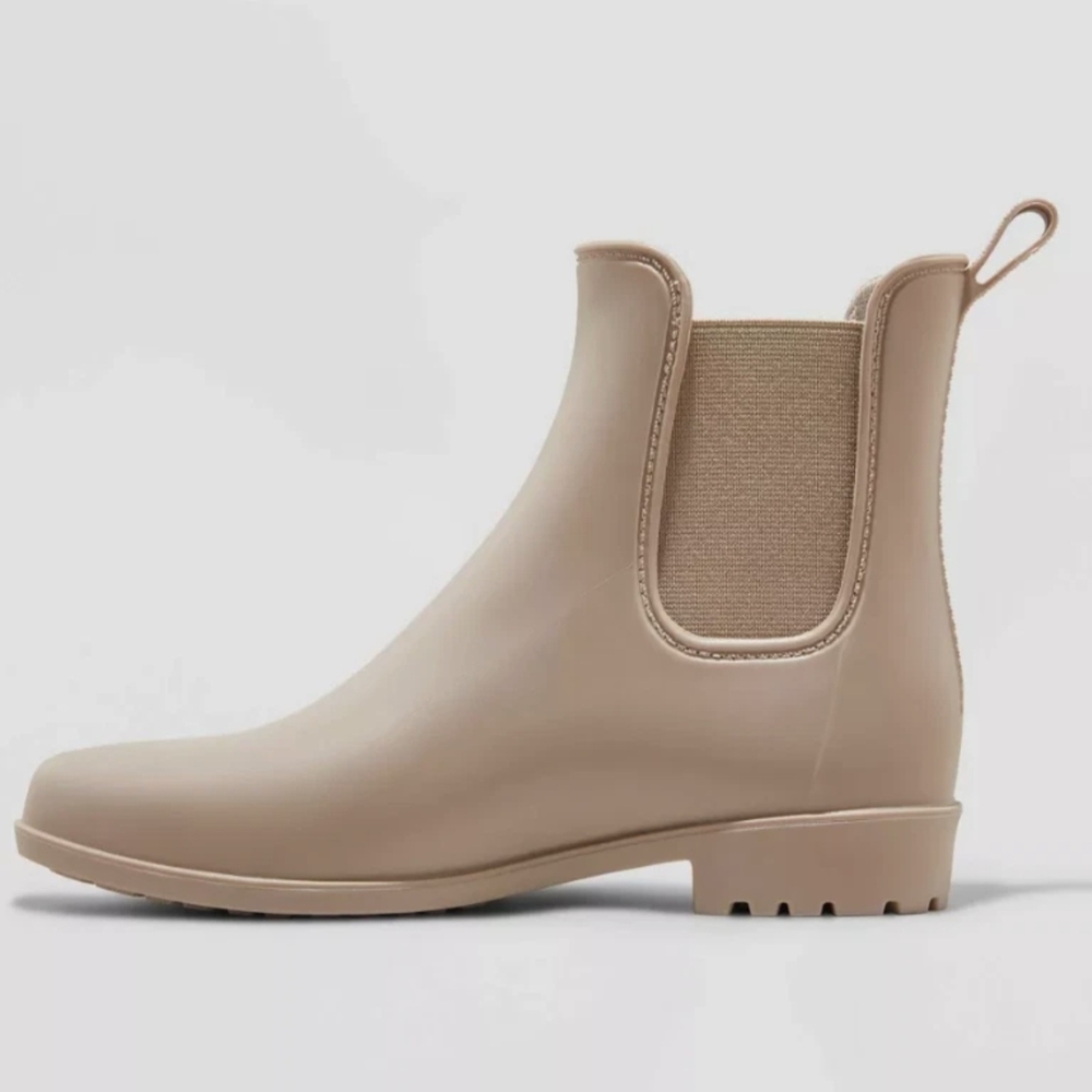a new day Beige Chelsea Rain Boots